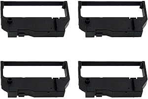 Printerfield Compatible Printer Ribbon for Star SP200/SP212/500/SCP700 POS Printer for Star Rc200br Nk501 T77 Sp-298 Sp-512mc Sp-512md Black-4 Pack