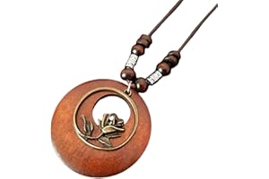 Roontin Long Necklaces for Women - Handmade Boho Jewelry Set with Unique Pendant | Chunky Costume Necklaces