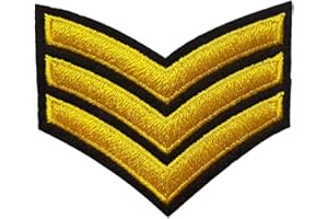 PATCH CAMELEON-SHOP Écusson Insigne Aviateur Air Force Patch Chevron Militaire Army Thermocollant 5x5,7cm CameleonShop