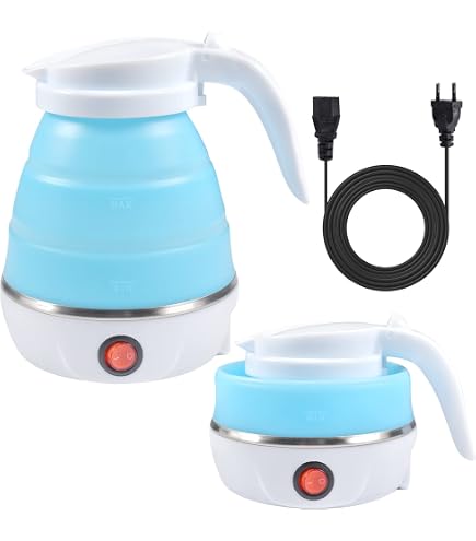 Bouilloire De Voyage Pliable électrique - Portable, Multifonction - Pour Chauffer Eau, Lait, Soupe - Idéale Voyages, Camping - 12