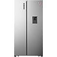 HOOVER 670 LITRE SIDE BY SIDE REFRIGERATOR WITH W/D - INOX, Auto Defrosting Fridge And Freezer, HSB-H670-WS