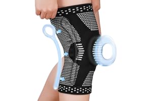Fefod Knästöd, 1 Stycke Ortopedisk Knäskydd med Laterala Stabilisatorer och Patella Gel Pad, Knästöd med Antiskid Kompression