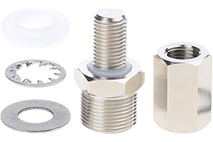 FACKLOXC Surecom S216 3/8'-24 a SO239 Adaptador de montaje de antena de perno resistente para cualquier agujero de 1/2" 3/8 x 24 a so239