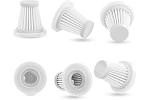 Micisty 6 Stück waschbare HEPA-Filter, Ersatzfilter für kabellosen Mini-Handstaubsauger, für Micisty,Antifnuo，Feolaviy Handstaubsauger