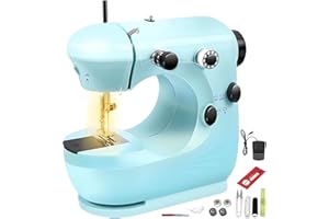 Macchina da Cucire Portatile Mini Macchina Per Cucire Professionale, Sicomne taglia Macchine da Cucire Led Elettrica Sewing Machine CucirePrincipianti Bambini Adatta Vestiti Tende Tessuto Fai