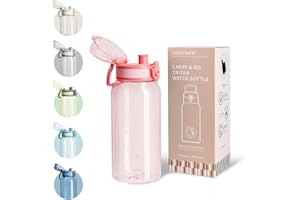 UZSPACE Trinkflasche Kinder 600ml, Sport Trinkflasche Auslaufsicher mit Einhandbedienung, Kohlensäure Geeignet, Spülmaschinenfest, Wasserflasche für Schule Outdoor Mädchen Jungen, Rosa