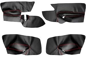 JTSGHRZ Copertura del Pannello del bracciolo della portiera dell'auto Trim Copertura del Pannello della portiera in Pelle con Guida a Sinistra, per VW Golf 5 2005-2009