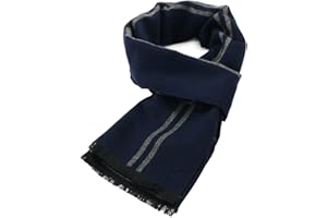 Durio Schal Herren Warm und Weiche Winterschal Herrenschal Gestrickt Plaid Winter Lange Schals