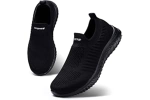 HKR Basket Femme Respirantes Chaussures de Running Marche Sport Travail Légères Sneakers 35-42EU