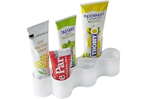 Betty Bossi Tuben Aufbewahrungsbox, weiß (25957) Aufbewahrung Tuben Organizer spülmaschinengeeignet hitzebetändig bis 70 Grad Ordnungshelfer Kunststoff