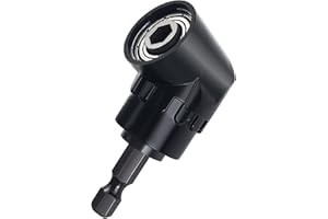 Gsakskdsap 105° Adattatore per Trapano ad Angolo Retto, Avvitatore Angolare, Cacciavite a Taglio Esagonale Porta-Inserti, Punta Angolo Retto, Adattatore per Foratura Dello Spazio, Trapano Angolare
