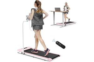 ‎BIGZZIA bigzzia Laufband mit Klappbarer Griifstange - Walking Pad Laufbänder Untertisch Laufgerät Elektrisch Tragbar Heim-Fitnessgerät für Zuhause Joggen