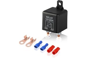 Ehdis Split Charge Relay 12V 200A 4 Pin, Relays for Car, Truck, Motor, Boat, Car Starter Heavy Duty Split Charge ZL180 with 2 Pin Footprint and 4 Terminal - 1 Set