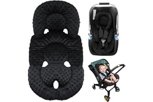 ‎AGCTRLER agctrler Babyautositz Kissen, Kopf- und Körperstütze für Neugeboreneneinsatz, 2-in-1 wendbares Babyautositzeinlage, weicher Neugeboreneneinsatz Babyschale für Autositze, Wippe, Kinderwagen, Schaukel