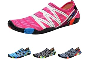 QIMAOO Barefoot Skin Water Shoes Socks, Men Women Quick Dry Water Sport Shoes, Unisex Aqua Shoes for Swim Surf Yoga Beach Running Boating Snorkeling Diving
