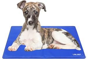 LMLMD Ttapis Rafraichissant Chien, Tapis en Gel Auto-refroidissant pour Animaux de Compagnie, Non Toxique, – Tapis en Gel Absorbant la Chaleur pour Garder la Glace fraîche en été, 65 * 50cm（M）