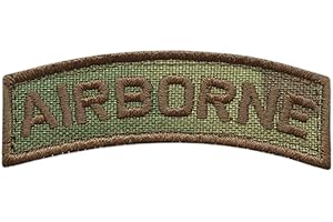 LEGEEON Airborne Shoulder Tab Multicam OCP US Army Tactical Moral Hook Patch