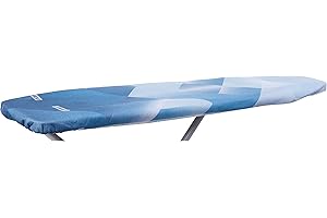 Leifheit Funda para tabla de planchar Heat Reflect S/M, funda acolchada para tablas de planchar de hasta 125 x 40 cm, superficie metalizada que refleja el calor de la plancha para mejor deslizamiento.