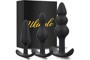UKINGLE 3PCS Plug Anal Juguetes Eróticos para Pareja Sexuales Dildo Anal Plug Anales Dilatador Consolador Anal Mujer Hombre Sexo Butt Plug Juguetes Sexuales Anales Estimulador de Próstata Hombre Sex Toys