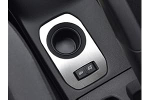 AUTOCOVR Copertura In Acciaio per DUSTER 2 II 2017 2018 2019 2020 Accessori - 1 Pezzo Portatazze Cornice Targa Inox Metallo Spazzolato Interni Fatto Su Misura Decorazioni Tuning