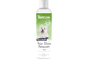 TropiClean Spa Detergente per Le Lacrime di Animali Domestici - Anti Irritazione - Rimuove Delicatamente Sporco e Macchie - Farina d’Avena e Mirtillo, 236 ml
