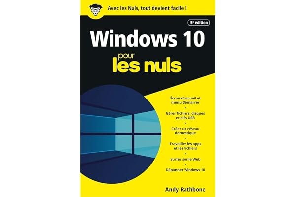 Windows 10 Poche Pour les Nuls, 5e