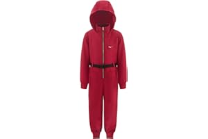 ReliBeauty Tuta rossa per bambini, costume cosplay di carnevale per bambini