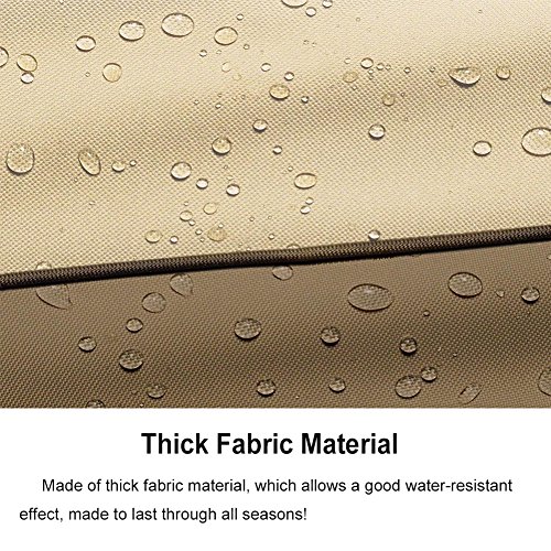 Ticent BBQ Grill Abdeckung Gasgrill Grillen Schutzhülle Haube für Grill Smoke Barbecue, 147 x 61 x 122 cm - 7