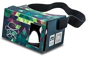 MR.CARDBOARD Google Cardboard POP! mit Kopfband und Polster Virtual Reality Headset VR Viewer für Android Apple iOS