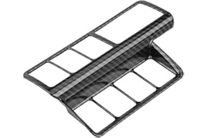 ‎REMINNBOR Scheinwerfer-Einstellabdeckung, Auto-Scheinwerfer-Einstellschalter-Dekorationsabdeckung für Eclipse Cross 2017-2018(Kohlenschwarz)