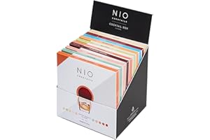 NIO Cocktails - Cocktails Premiscelati. Box Cocktail Più Popolari da 10 x 100ml Cocktail Pronti (Negroni, Cosmopolitan, Daiquiri, Margarita, Manhattan e Altri). Il Set Cocktail Ideale per Regali
