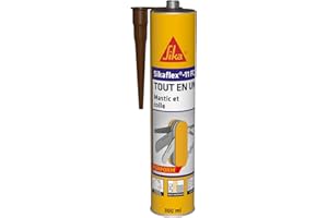 SIKA - Mastic joint et colle multi-usages - Sikaflex 11 FC Purform Marron - Tout en un - Multisupports - Intérieur et extérieur - Idéal travaux de bricolage - Durcit rapidement - 300 ml