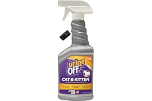 URINEOFF Urine OFF Cat Urine Stain and Odour Remover Spray Enzyme Urine Odour Eliminator for Hard Surfaces Pet and People Friendly - 500 ml