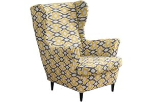 CHNSHOME Copripoltrona 1 posto con orecchie elasticizzato 2 pezzi copripoltrona Fodere per poltrone a orecchioni Coprisedile per poltrona