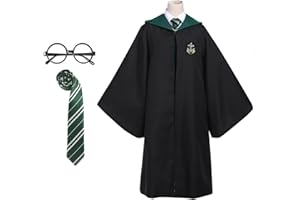 YushengTai Magier Robe, Harry Po-tter Kostüm Erwachsene,Umhang, Zauberer Kostüm für Halloween Cosplay Karneval Verkleidung Party