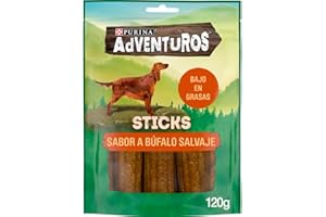 CAT CHOW Purina Adventuros Sticks Snacks, premios, chuches para perros, bolsa de 120g