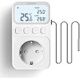 INKBIRD Plug-in Timer Thermostat C216T Temperature Controller Heating and Cooling Programmable with Timing Control High/Low-Temperature Alarm Refrigeration Delay Memory Function (EU-Plug)