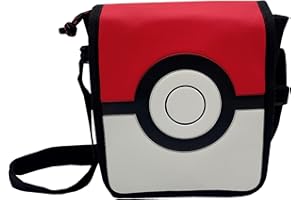 CYP BRANDS CYPBRANDS Pokéball, Pokémon BD 281 PK Bandolera Unisex Niños, Blanco/rojo, Talla Única