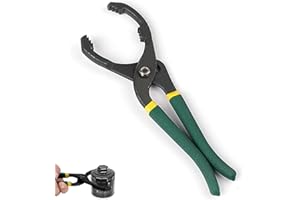 GANILITY Pinza per filtro olio regolabile Chiave universale antiscivolo, strumento 24cm Rimozione Ø 40mm-150mm