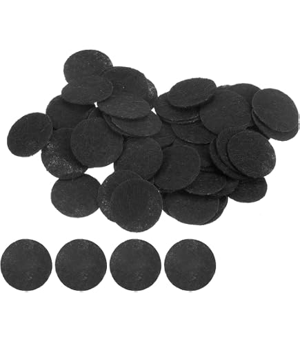 QUARKZMAN 10 Stück Selbstklebende Filzkreise, 50mm 2" Round Adhesive Felt Circles Aus Mini-Filzgleiter-Dekoration Für Diy-Näharbeiten Und Handwerksprojekte, Weiß