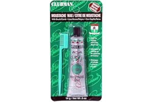 Clubman Cera per Baffi/Barba Castano (14 Grams)