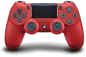 Sony, Manette PS4 DUALSHOCK 4 Officielle, Accessoire PlayStation 4, Sans Fil, Batterie Rechargeable, Bluetooth, Couleur : Rouge