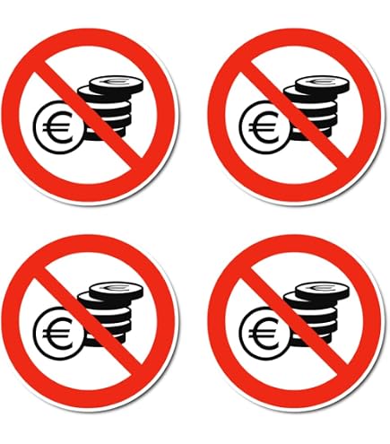 Verbotsaufkleber ‚Rucksäcke Verboten‘ – 4 Stück, 150x100 Mm, Italienisch (rot/weiß, Wasserfest Nach DIN EN ISO 7010)