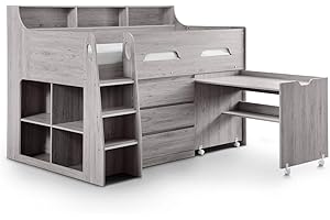 Julian Bowen Jupiter Midsleeper, Grey Oak, Single