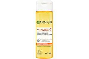 GARNIER Skin Active - Soin Visage Illuminateur - Hydrate & Illumine - Vitamine C, Glycérine, Niacinamide & Acide Salicylique - Vegan & Cruelty Free - Tous Types de Peaux - Unisexe - 120ml