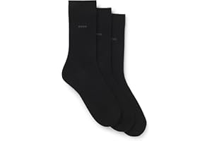 BOSS Herren 3P RS Uni CC Dreier-Pack mittelhohe Socken aus Stretch-Gewebe