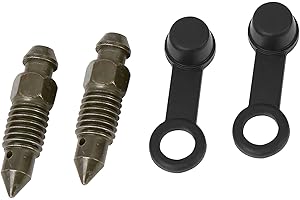 A ABSOPRO Vis de purge avec capuchon M8x1.25mm pour maître-cylindre de frein de moto (lot de 2)