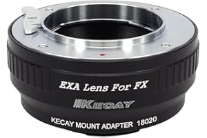 KECAY Bague Adaptation Objectif/Adaptateur de Compatible avec Exakta/Auto Topcon Monter Lentille vers FX Monture Caméra pour Fujifilm X-Pro1 X-E1 X-E2 X-A1 X-M1 X-T1 X-T10 X-T20 et X-H1 EXA-FX