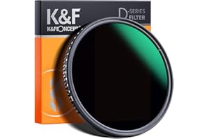 K&F Concept ND3-ND1000 regulowany filtr obiektywu kamery ND zmienny z 24 warstwami 9 stopów neutralna gęstość, wodoodporny HD, super cienki do obiektywu aparatu (82 mm)