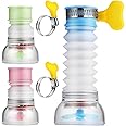 DOITOOL 3Pcs Faucet Water Purifier, Tap Water Saving Device, 360Rotatable Sink Faucet Sprayer Swivel Water Saving Tap Aerator Kitchen Faucet Extender for Kitchen Bathroom (3 Colors)